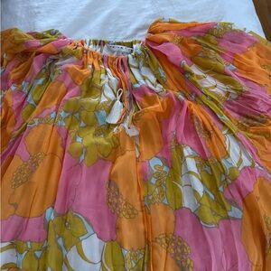 Trina Turk Vibrant Pink and Orange Blouse